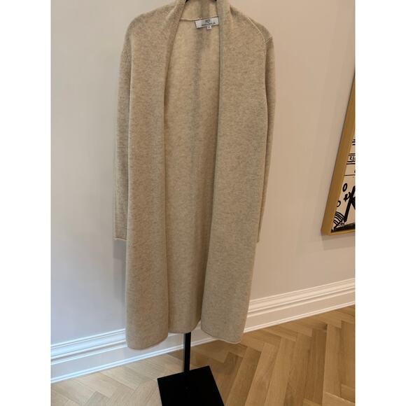 Maison de Papillion 100% Cashmere Beige Long Cardigan	XS - Picture 2 of 11